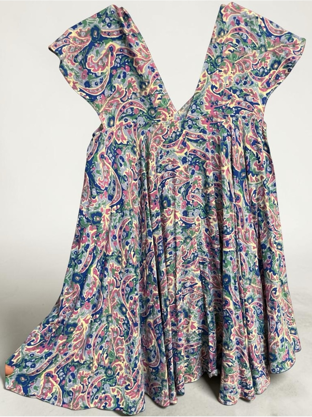 Matilda Jane In The Maze Multi-Color Paisley Print Tunic- Pink, Blue & Green